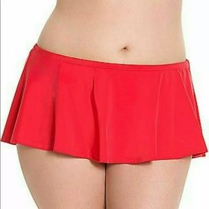 Lane Bryant 6th & Lane Red Swim Skirt Plus Size 28